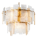 Textured Glass Chandelier | Eichholtz Cassiano | Oroatrade.com