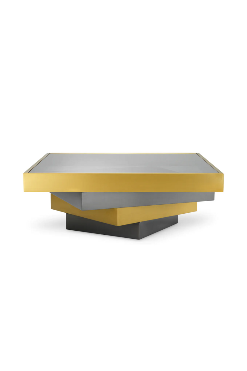 Smoked Glass Tiered Coffee Table | Eichholtz Zamora | Oroatrade.com
