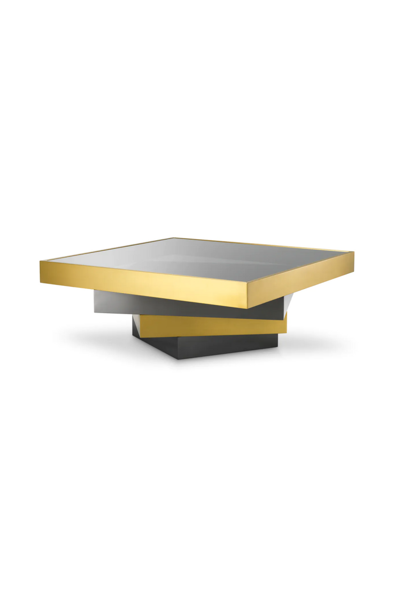 Smoked Glass Tiered Coffee Table | Eichholtz Zamora | Oroatrade.com