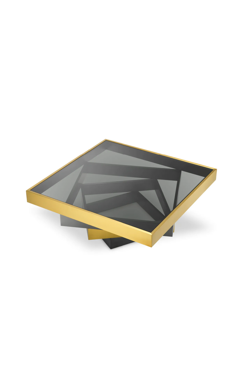 Smoked Glass Tiered Coffee Table | Eichholtz Zamora | Oroatrade.com