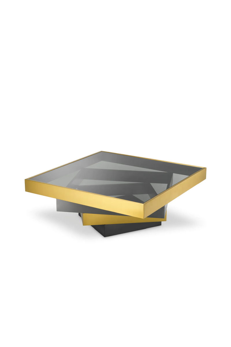 Smoked Glass Tiered Coffee Table | Eichholtz Zamora | Oroatrade.com