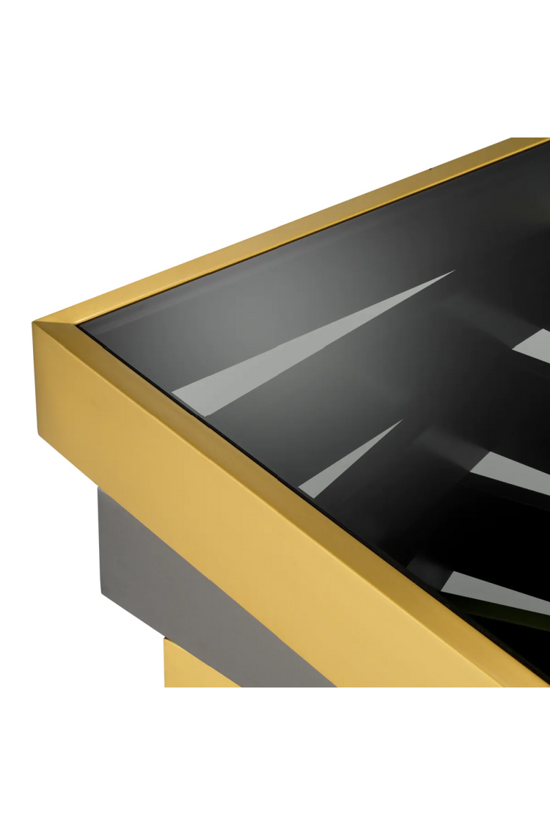 Smoked Glass Tiered Side Table | Eichholtz Zamora | Oroatrade.com