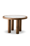 Round Walnut Veneer Dining Table | Eichholtz Presedio | Oroatrade.com