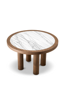 Round Walnut Veneer Dining Table | Eichholtz Presedio | Oroatrade.com