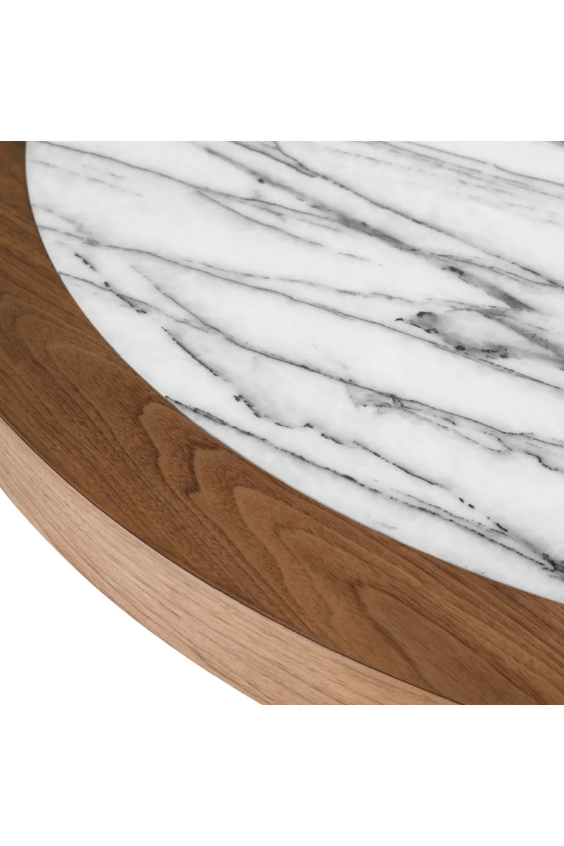 Round Walnut Veneer Dining Table | Eichholtz Presedio | Oroatrade.com