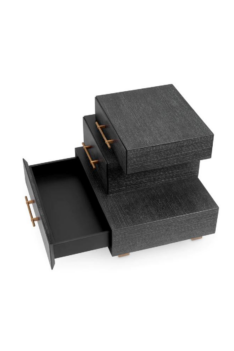 Black Oak 3-Drawer Nightstand | Eichholtz Evendale | Oroatrade.com