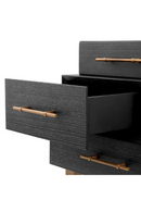 Black Oak 3-Drawer Nightstand | Eichholtz Evendale | Oroatrade.com