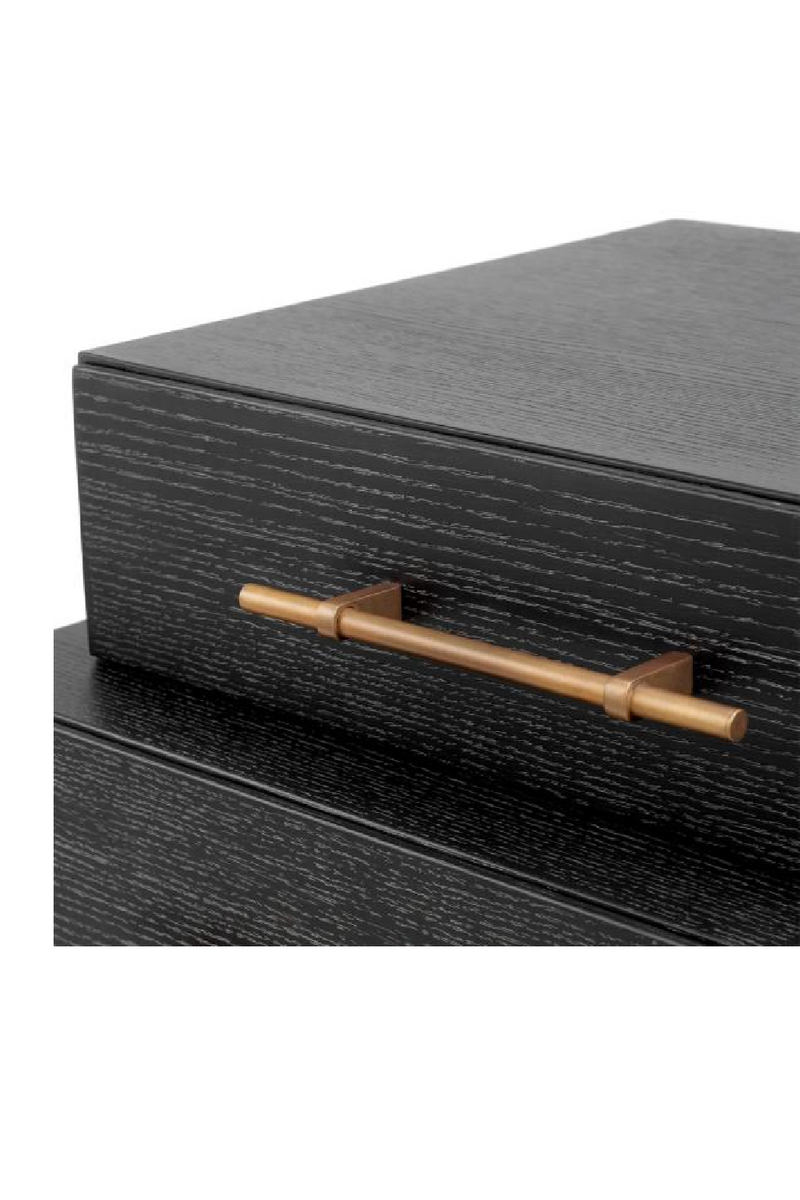 Black Oak 3-Drawer Nightstand | Eichholtz Evendale | Oroatrade.com