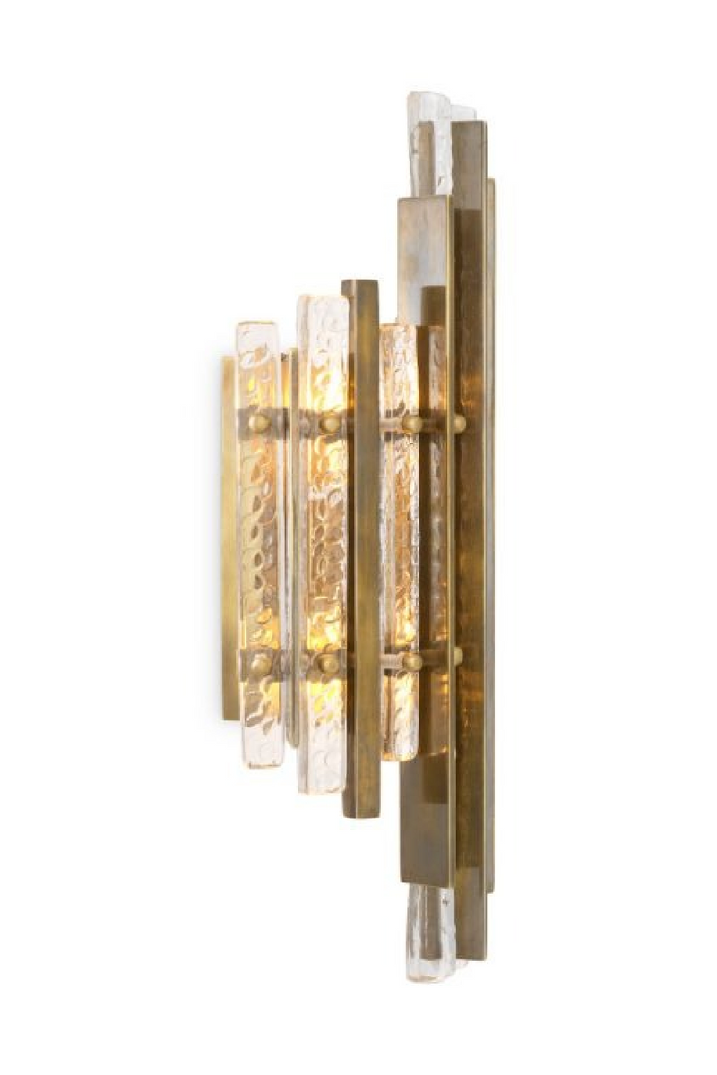 Patterned Glass Panels Wall Lamp | Eichholtz Leonora | Oroatrade.com