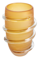 Frosted Yellow Glass Vase | Eichholtz Eliano | Oroatrade.com