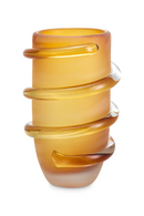 Frosted Yellow Glass Vase | Eichholtz Eliano | Oroatrade.com