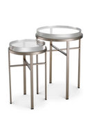 Round Glass Side Tables (2) | Eichholtz Hoxton | Oroatrade.com