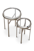 Round Glass Side Tables (2) | Eichholtz Hoxton | Oroatrade.com