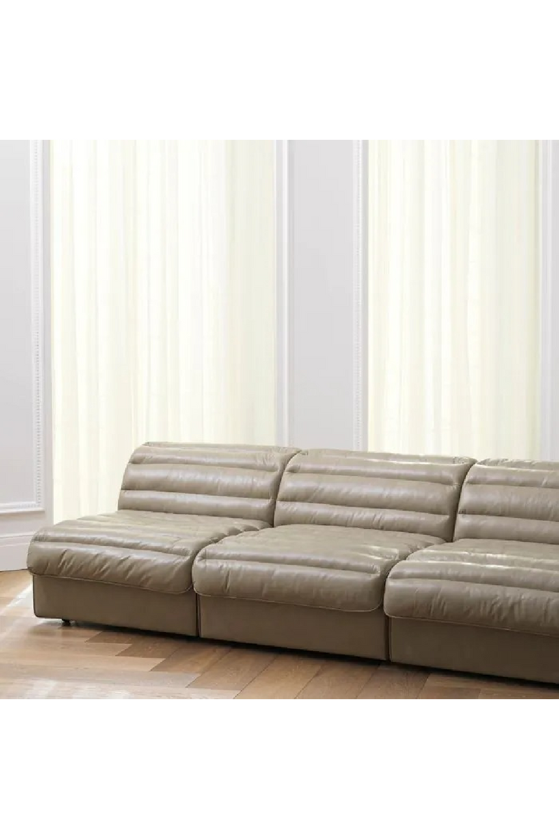 Taupe Leather Modular Sofa | Eichholtz Dunemore | Oroatrade.com