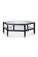 Black Hexagonal Coffee Table | Eichholtz Cornelius | Oroatrade.com