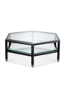 Black Hexagonal Coffee Table | Eichholtz Cornelius | Oroatrade.com