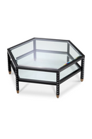 Black Hexagonal Coffee Table | Eichholtz Cornelius | Oroatrade.com