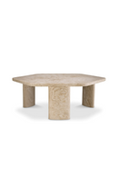 Hexagonal Travertine Coffee Table | Eichholtz Zenitho | Oroatrade.com