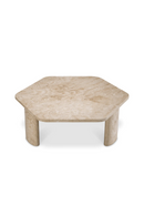 Hexagonal Travertine Coffee Table | Eichholtz Zenitho | Oroatrade.com