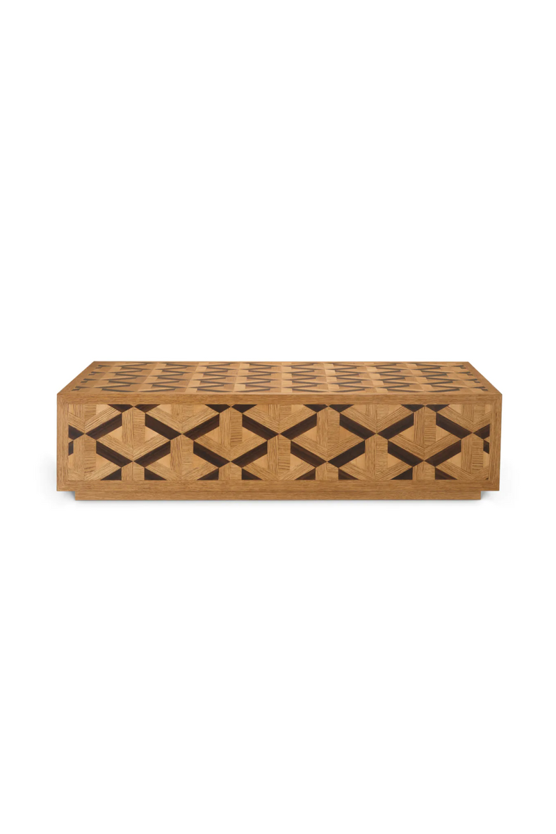 Oak Veneer Inlay Coffee Table | Eichholtz Rubicon | Oroatrade.com