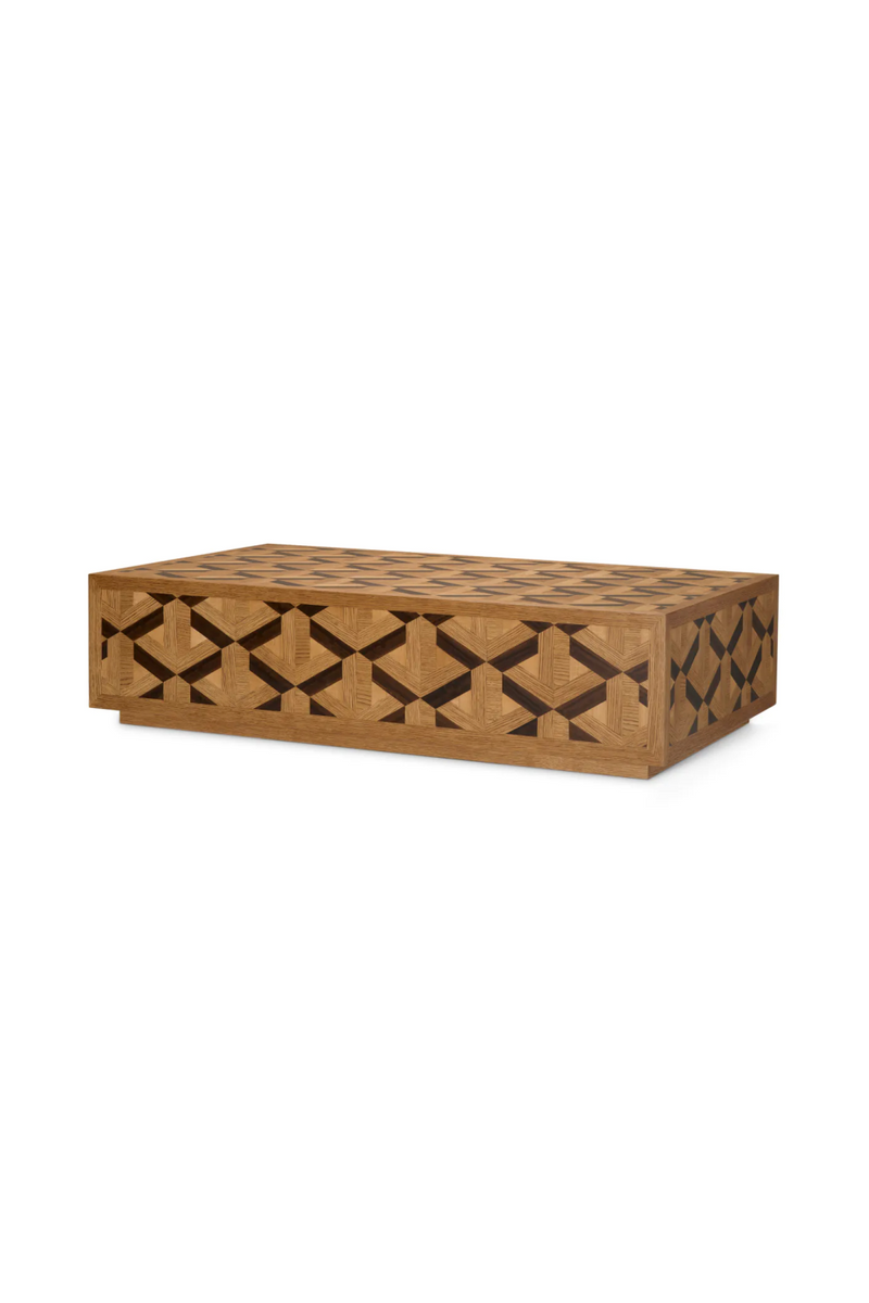 Oak Veneer Inlay Coffee Table | Eichholtz Rubicon | Oroatrade.com