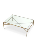 Vintage Brass Framed Coffee Table | Eichholtz Xandria | Oroatrade.com