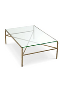 Vintage Brass Framed Coffee Table | Eichholtz Xandria | Oroatrade.com
