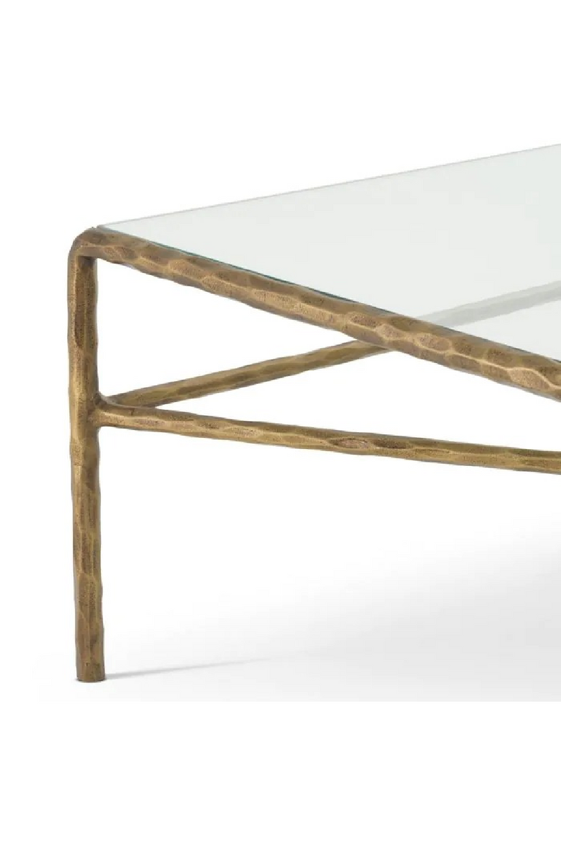 Vintage Brass Framed Coffee Table | Eichholtz Xandria | Oroatrade.com