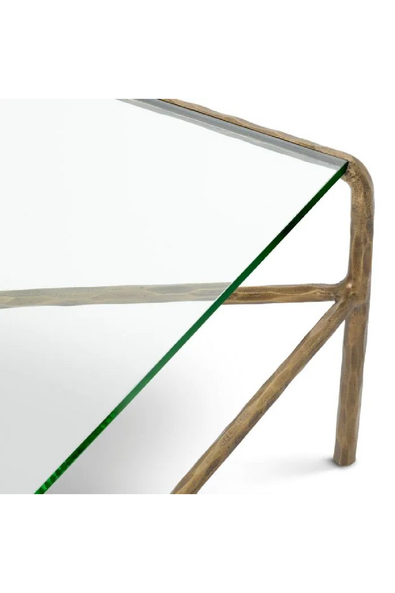 Vintage Brass Framed Coffee Table | Eichholtz Xandria | Oroatrade.com