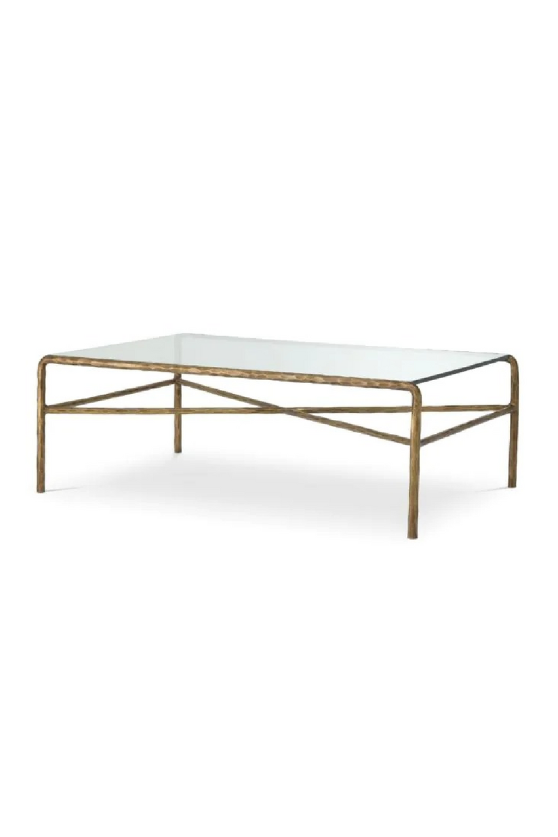 Vintage Brass Framed Coffee Table | Eichholtz Xandria | Oroatrade.com