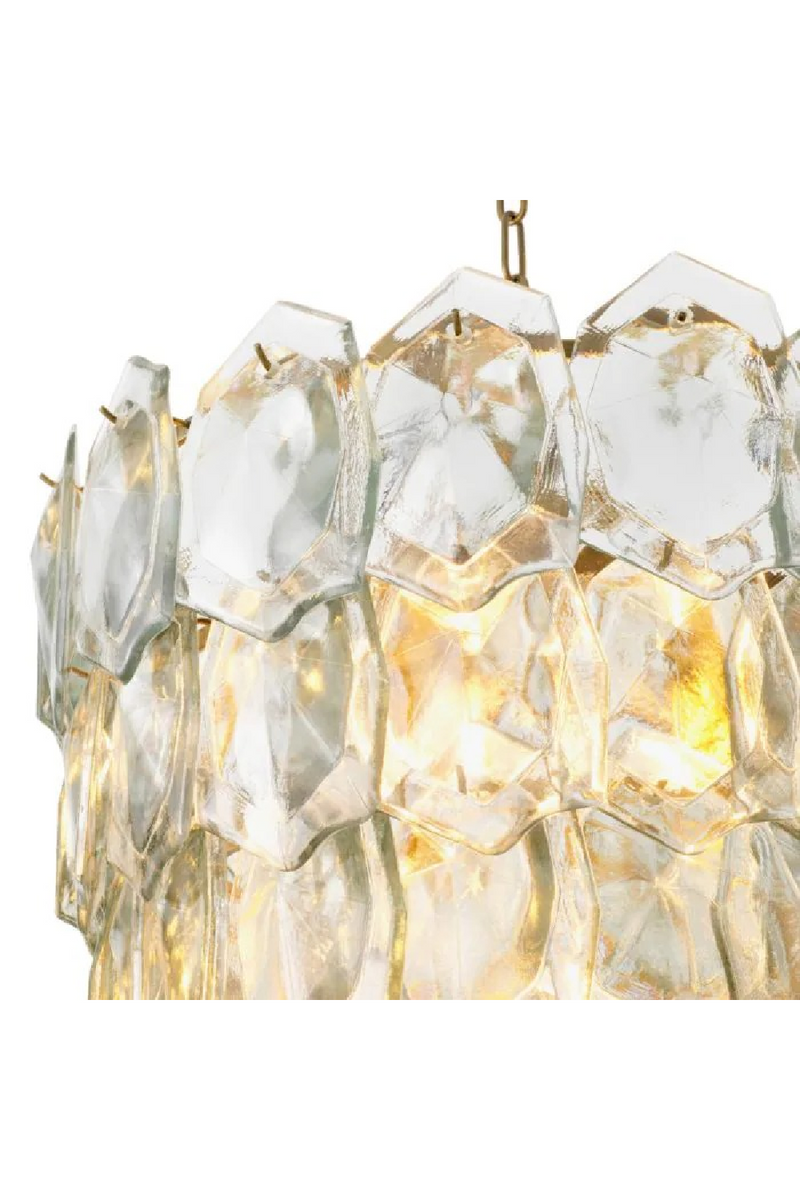 Handmade Glass Tiered Chandelier | Eichholtz Elias | Oroatrade.com
