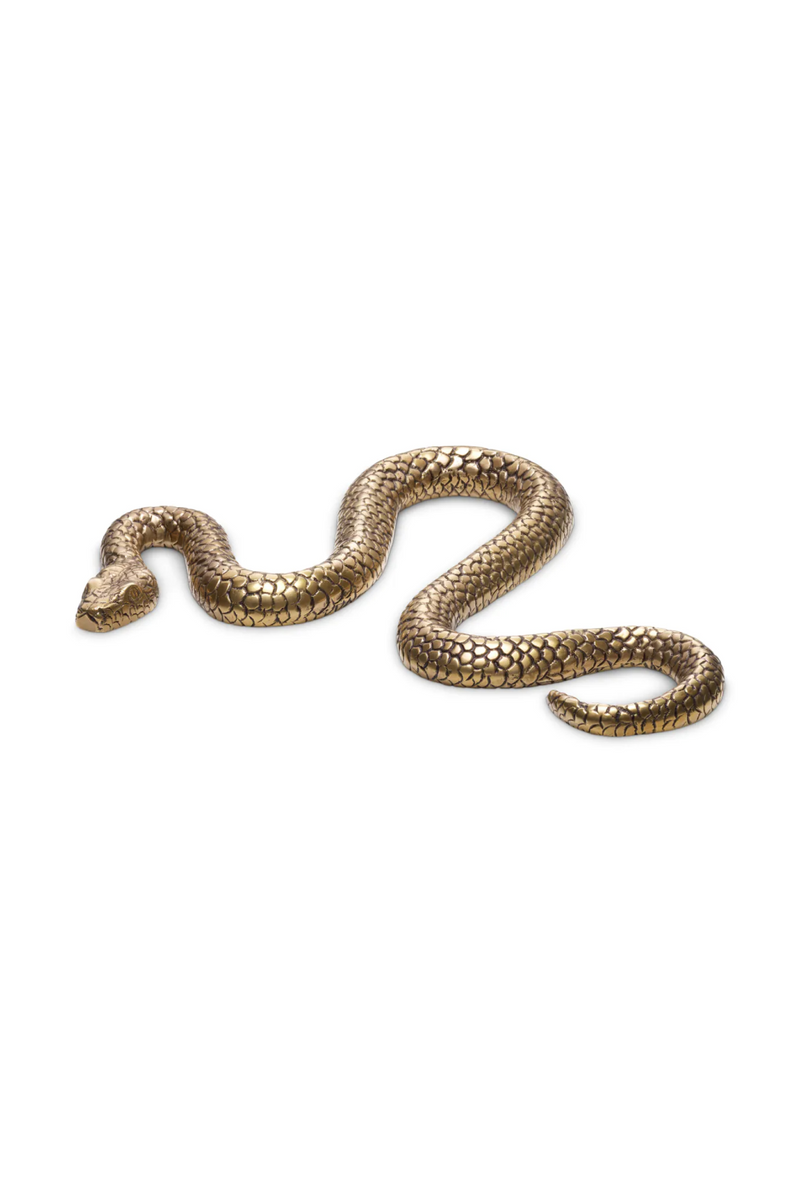 Vintage Brass Carved Object | Eichholtz Serpent | Oroatrade.com