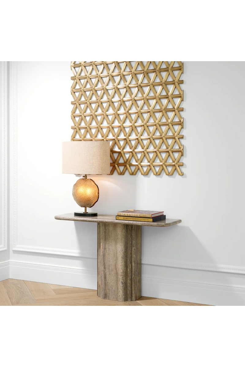 Silver Travertine Console Table | Eichholtz Norrington | Oroatrade.com
