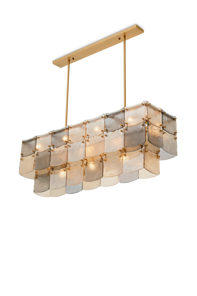 Handmade Glass Rectangular Chandelier | Eichholtz Laurent | Oroatrade.com