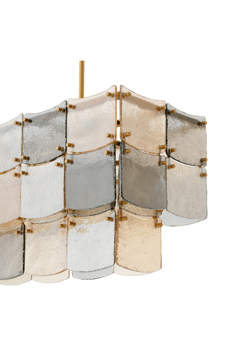 Handmade Glass Rectangular Chandelier | Eichholtz Laurent | Oroatrade.com