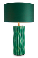 Crackled Green Ceramic Table Lamp | Eichholtz Amarello | Oroatrade.com