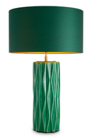Crackled Green Ceramic Table Lamp | Eichholtz Amarello | Oroatrade.com