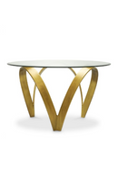 Vintage Brass Base Dining Table | Eichholtz Soquel | Oroatrade.com