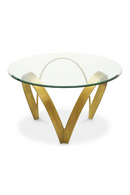 Vintage Brass Base Dining Table | Eichholtz Soquel | Oroatrade.com