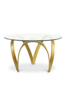 Vintage Brass Base Dining Table | Eichholtz Soquel | Oroatrade.com