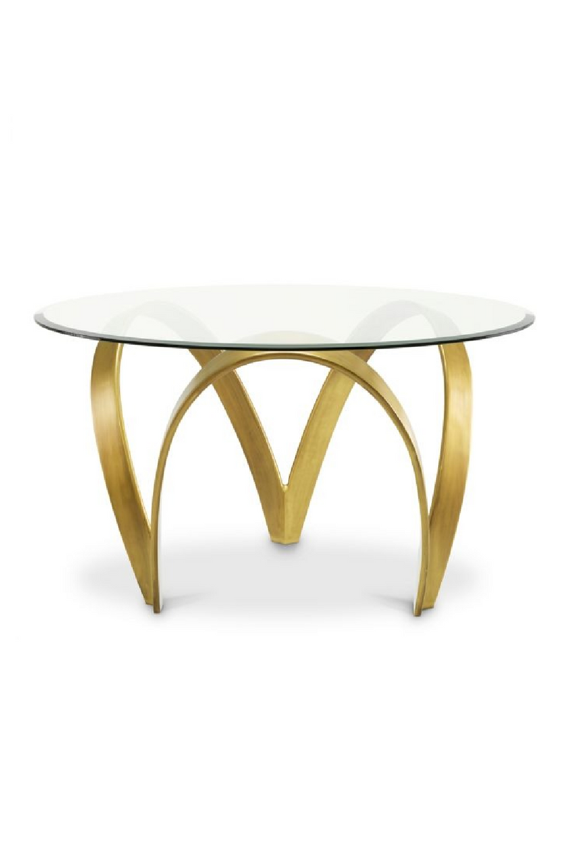 Vintage Brass Base Dining Table | Eichholtz Soquel | Oroatrade.com