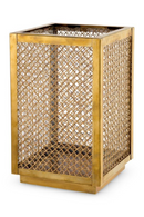 Brass Framed Rattan Hurricane | Eichholtz Cairo | Oroatrade.com