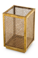 Brass Framed Rattan Hurricane | Eichholtz Cairo | Oroatrade.com