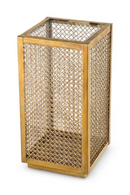 Brass Framed Rattan Hurricane | Eichholtz Cairo | Oroatrade.com