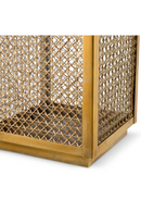Brass Framed Rattan Hurricane | Eichholtz Cairo | Oroatrade.com