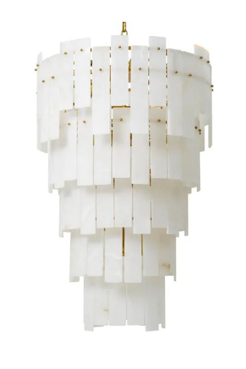 Tiered Alabaster Chandelier XL | Eichholtz Greyson | Oroatrade.com