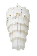 Tiered Alabaster Chandelier XL | Eichholtz Greyson | Oroatrade.com