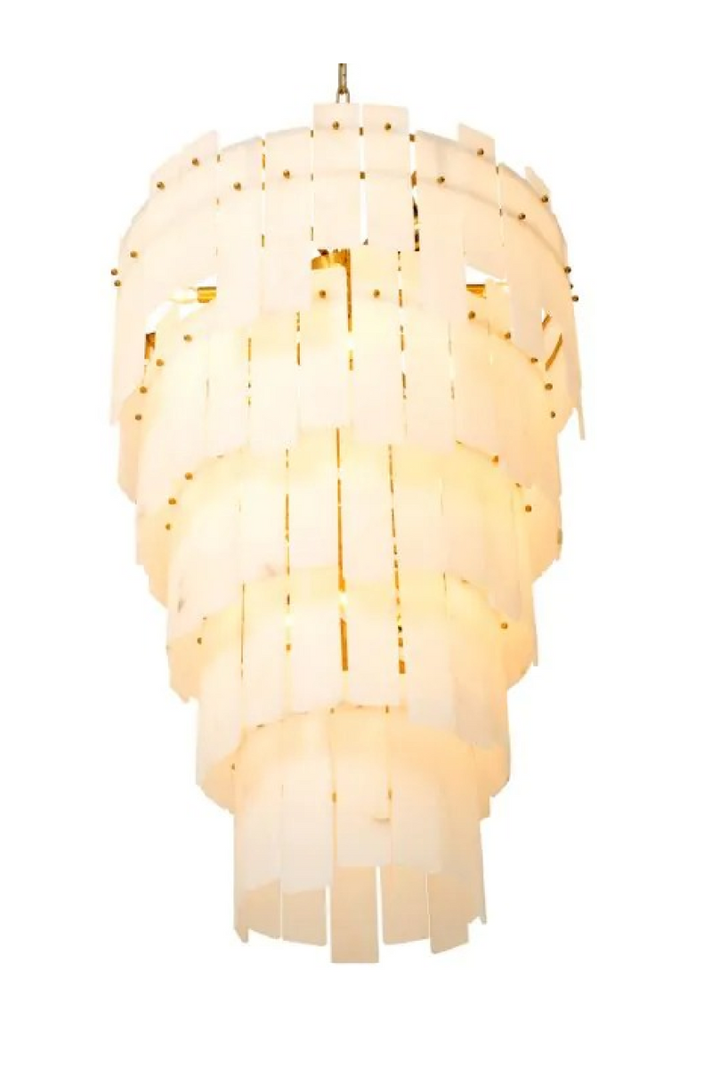 Tiered Alabaster Chandelier XL | Eichholtz Greyson | Oroatrade.com