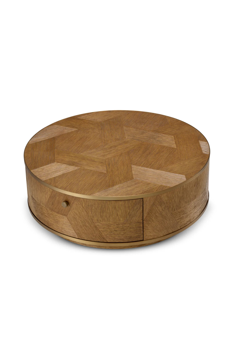 Carved Oak 1-Drawer Coffee Table | Eichholtz Velutto | Oroatrade.com