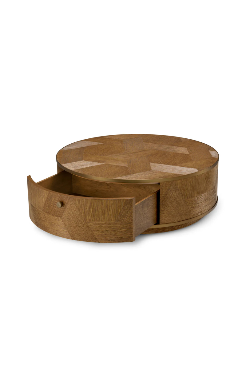 Carved Oak 1-Drawer Coffee Table | Eichholtz Velutto | Oroatrade.com